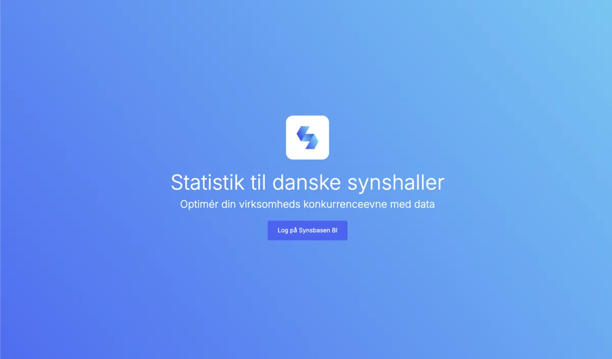 Skærmbillede af Synsbasen BI